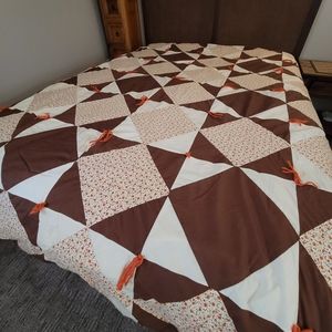 Handmade Vintage Quilt Full/Queen 86x89
